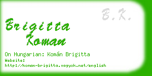 brigitta koman business card